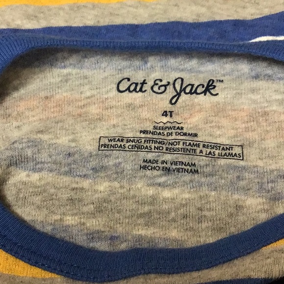 BLUE PANTS & STRIPPED L SLEV TEE SZ 4T - Picture 3 of 7